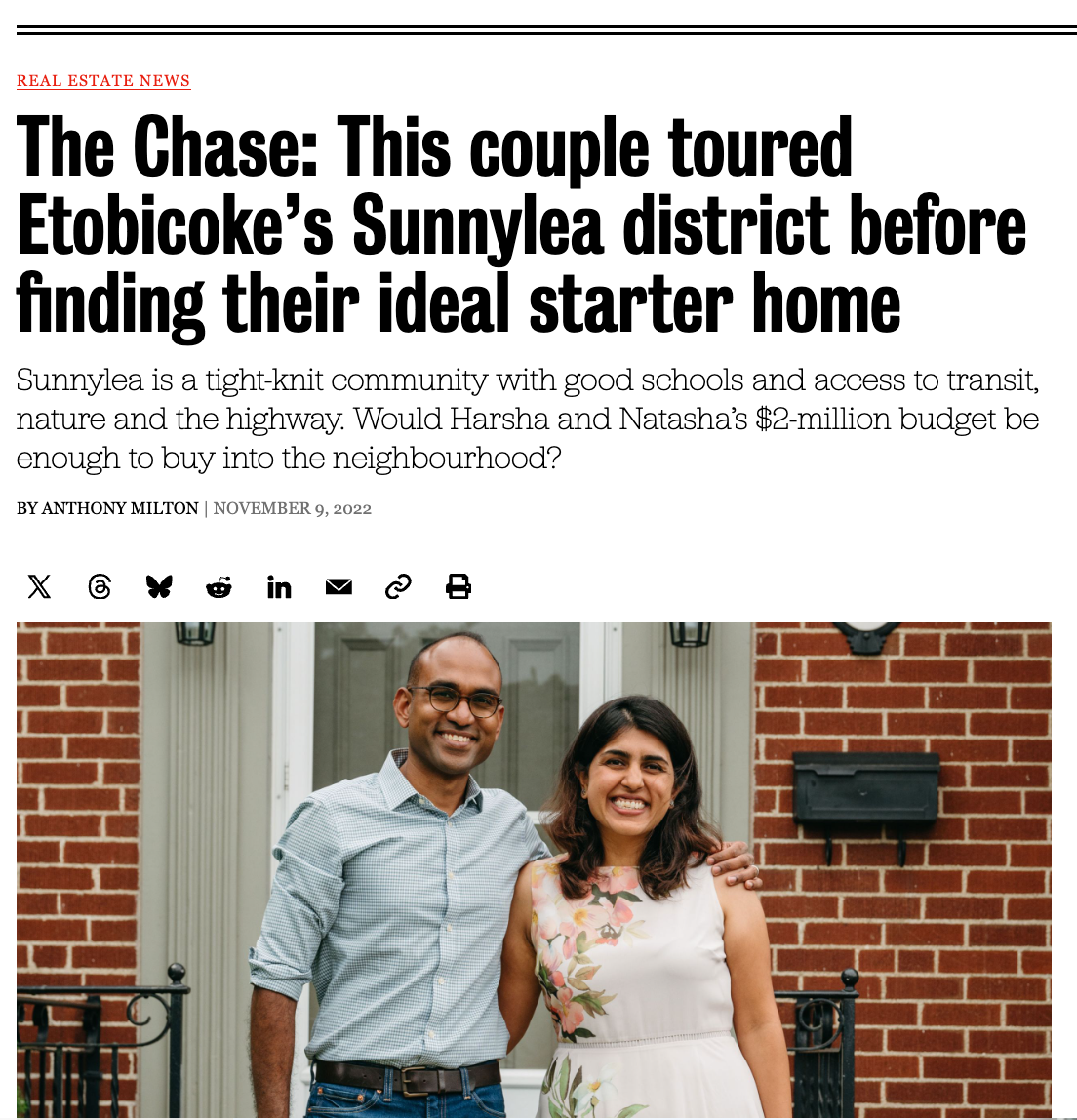 The Chase: This couple toured Etobicoke's Sunnylea district before finding their ideal starter home